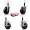 Service Caster 4'' Phenolic Wheel Swivel 3/4'' Expand Stem Caster Set 2 Brakes, 4PK SCC-EX20S414-PHS-2-TLB-2-34 - alternate 5